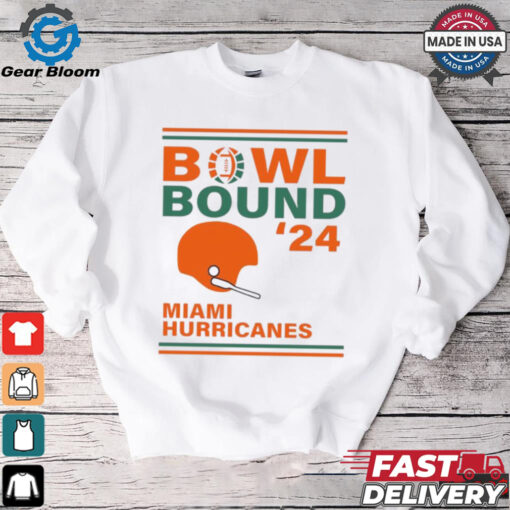 Miami Hurricanes 2024 Bowl Bound Helmet Shirt