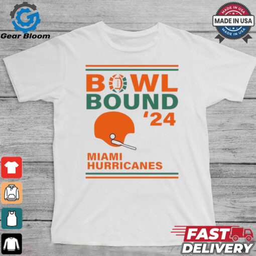 Miami Hurricanes 2024 Bowl Bound Helmet Shirt