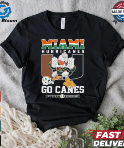 Miami Hurricanes Go Canes Mascot Football Shirt