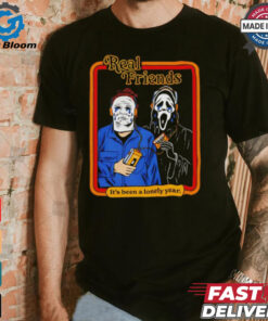 Michael Myers vs Ghostface real friends it’s been a lonely year Halloween shirt