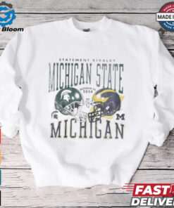 Michigan State Spartans vs. Michigan Wolverines Helmet October 26 2024 Statement Rivalry Matchup T Shirts