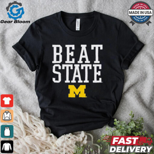 Michigan Wolverines Beat State Rally Call NCAA t shirt