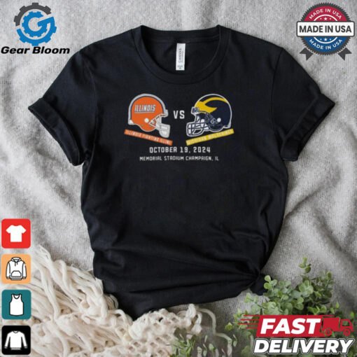 Michigan Wolverines vs Illinois Football October 19, 2024 Matchup Set T Shirt