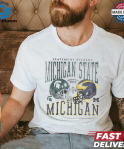 Michigan Wolverines vs. Michigan State Spartans Football 2024 Statement Rivalry Matchup Set Shirt