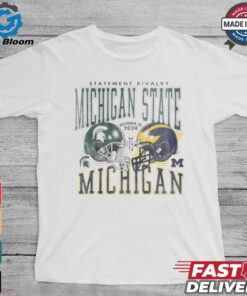 Michigan Wolverines vs. Michigan State Spartans Football 2024 Statement Rivalry Matchup Set Shirt