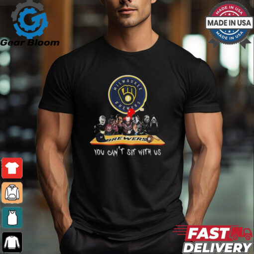 Milwaukee Brewers MLB Horror Movies Halloween You Can’t Sit With Us 2024 Shirt
