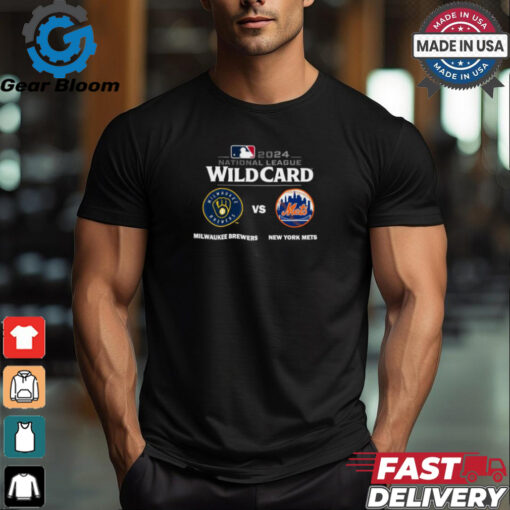 Milwaukee Brewers Vs New York Mets 2024 MLB National League Wild Card Shirt
