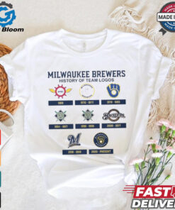 Milwaukee Brewers history of team logos shirt