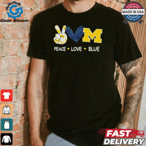 Milwaukee Brewers peace love blue shirt