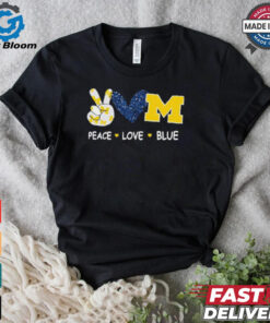 Milwaukee Brewers peace love blue shirt