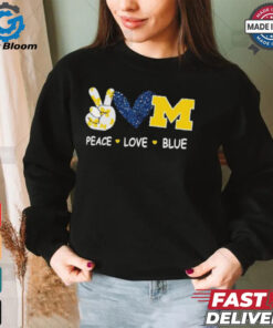 Milwaukee Brewers peace love blue shirt