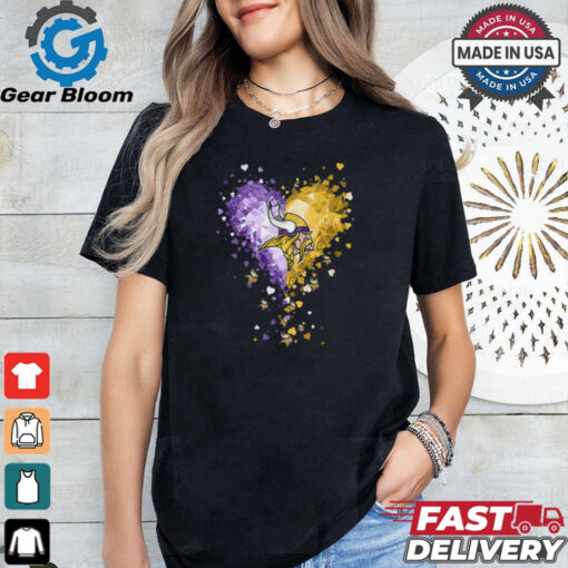 Minnesota Vikings Crystal Heart Shirt