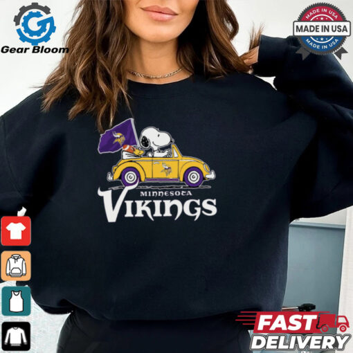 Minnesota Vikings Snoopy Road Trip T Shirt