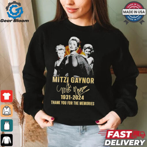 Mitzi Gaynor 1931 2024 Thank You For The Memories shirt