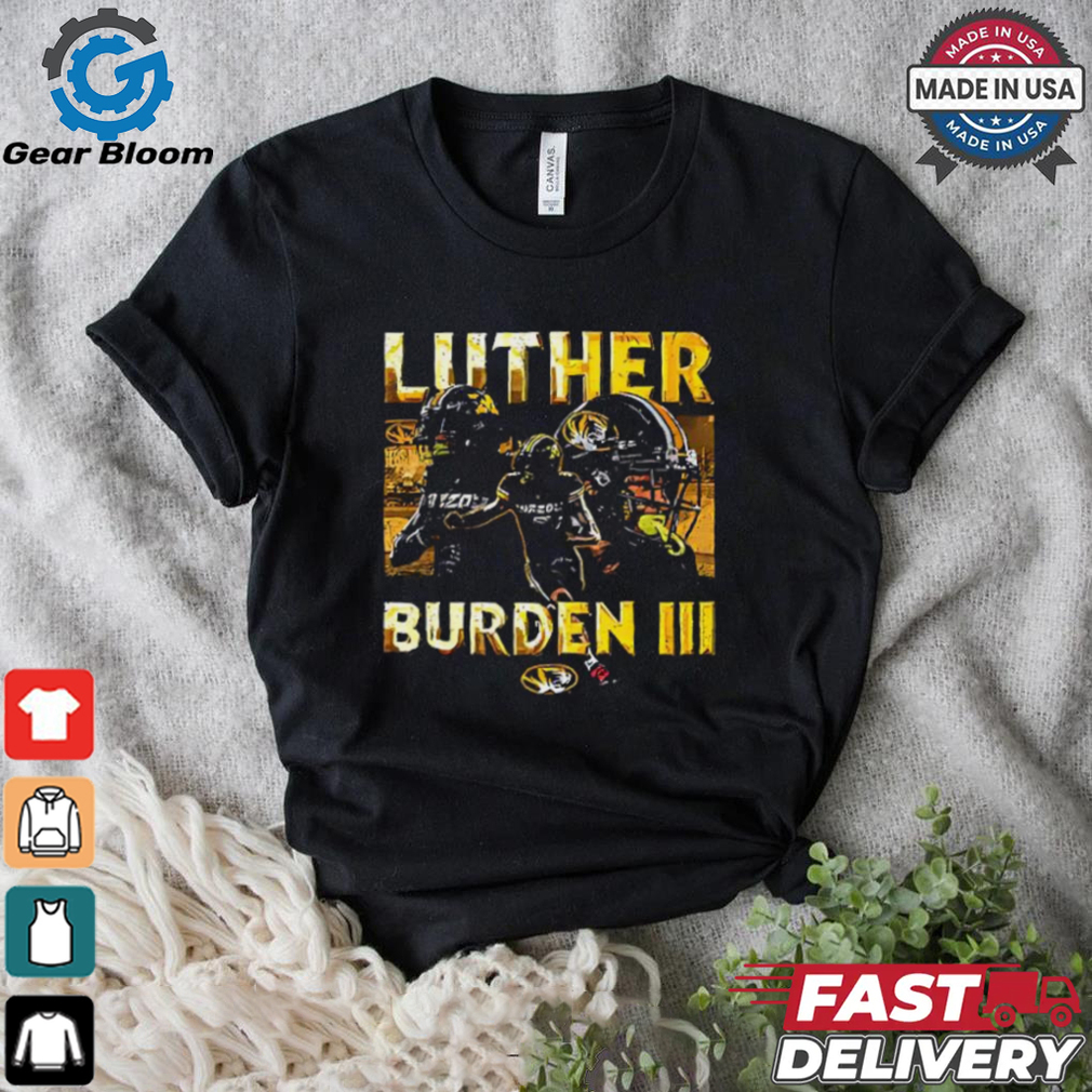 Mizzou Tigers 2024 Luther Burden III picture collage shirt Mizzou Tigers 2024 Luther Burden III picture collage shirt