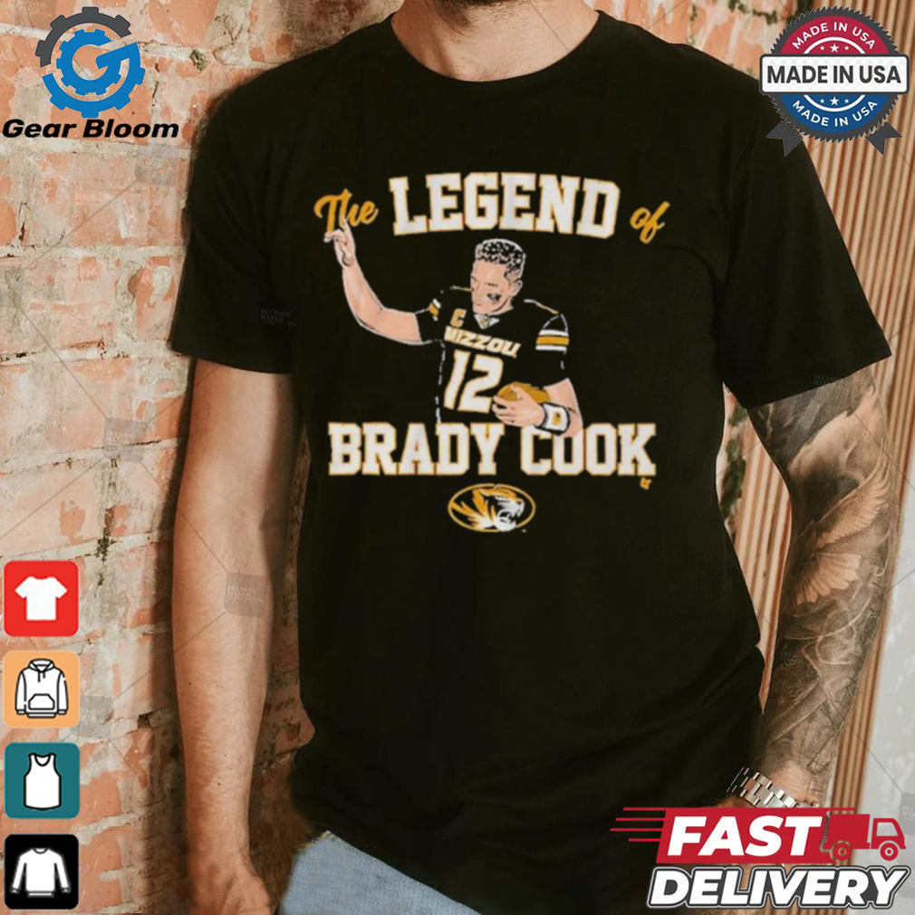 Mizzou Tigers Football The Legend Of Brady Cook shirt Mizzou Tigers Football The Legend Of Brady Cook shirt