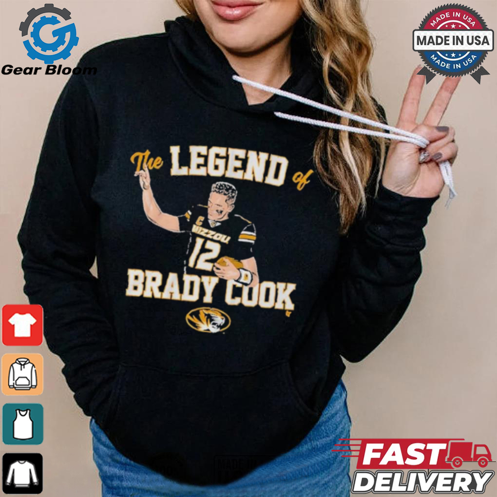 Mizzou Tigers Football The Legend Of Brady Cook shirt Mizzou Tigers Football The Legend Of Brady Cook shirt