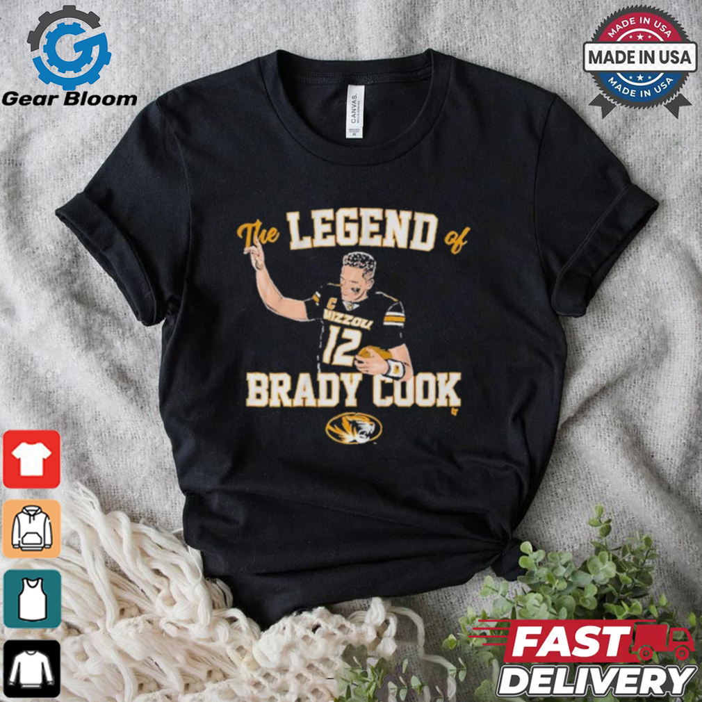 Mizzou Tigers Football The Legend Of Brady Cook shirt Mizzou Tigers Football The Legend Of Brady Cook shirt