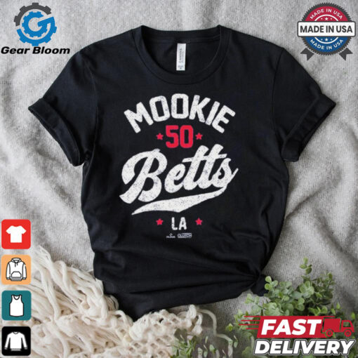 Mookie Betts #50 Los Angeles Dodgers T shirts