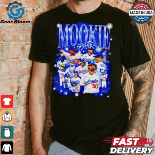 Mookie Betts Bootleg Los Angeles Dodgers baseball shirt