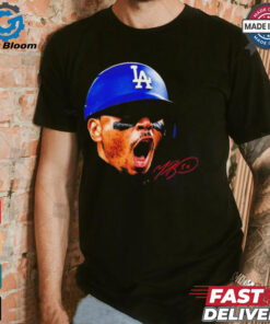 Mookie Betts Los Angeles Dodgers big head signature shirt