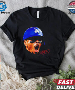 Mookie Betts Los Angeles Dodgers big head signature shirt