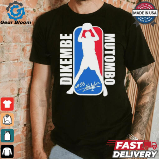 NBA Dikembe Mutombo No. 55 signature logo shirt