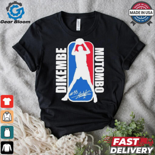 NBA Dikembe Mutombo No. 55 signature logo shirt