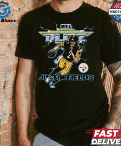 NFL Blitz Pittsburgh Steelers Justin Fields t shirt