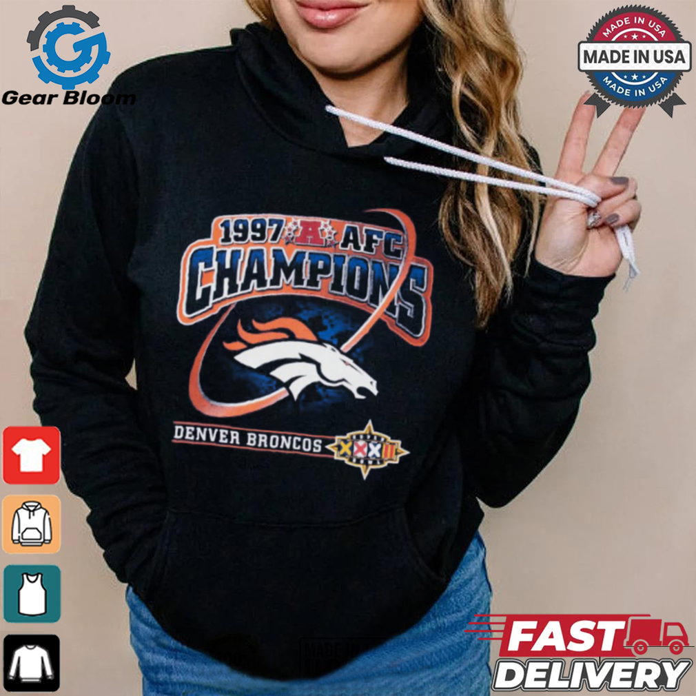 NFL Denver Broncos AFC Champions 1997 Tee Shirt NFL Denver Broncos AFC Champions 1997 Tee Shirt