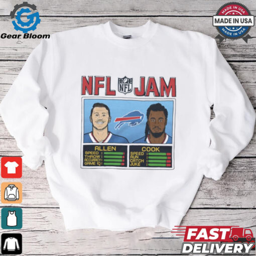 NFL Jam Buffalo Bills Allen And Cook t shirt