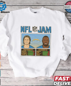 NFL Jam Los Angeles Chargers Herbert And Dobbins 2024 t shirt