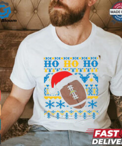 NFL Los Angeles Chargers Football Santa Claus Hohoho Christmas Pattern shirt