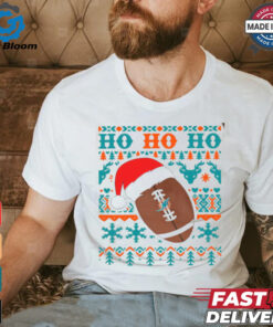 NFL Miami Dolphins Football Santa Claus Hohoho Christmas Patternshirt