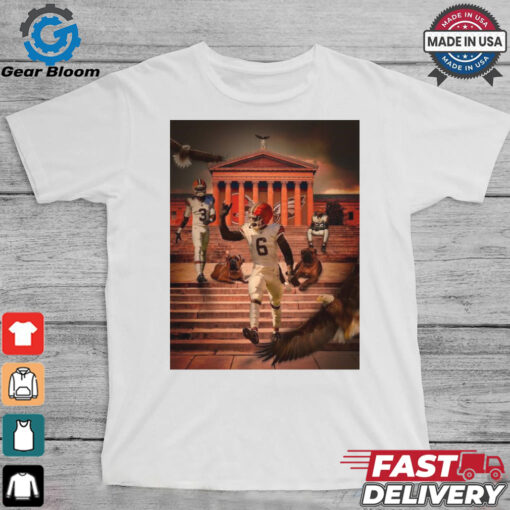 NFL Week 6 Matchup Cleveland Browns Vs. Philadelphia Eagles 2024 Poster t shirt