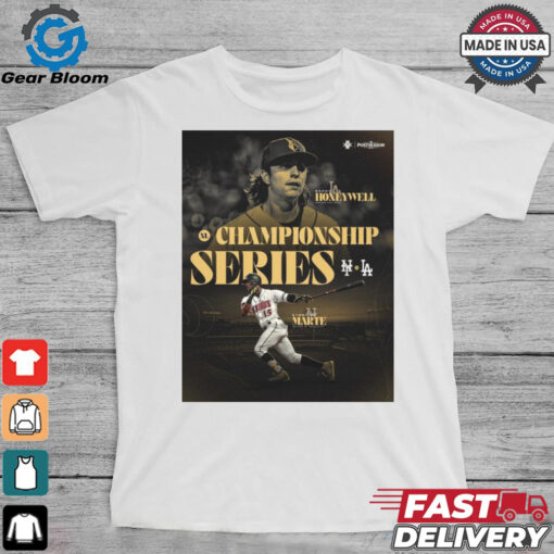 NL Championship Series Brent Honeywell Los Angeles Dodgers vs Starling Marte New York Mets MLB Postseason 2024 t shirt