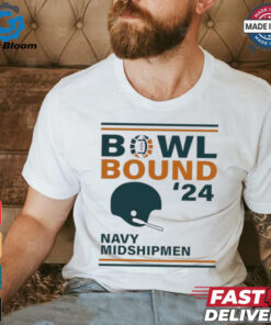 Navy Midshipmen 2024 Bowl Bound Helmet Shirt