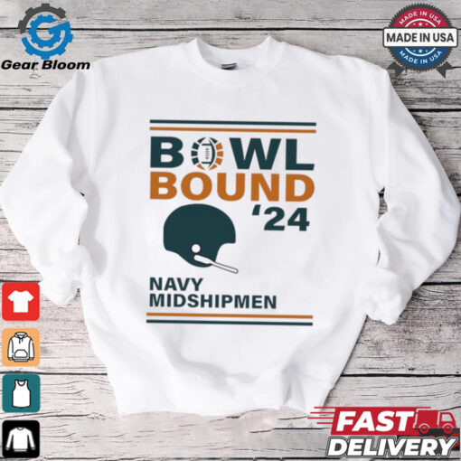 Navy Midshipmen 2024 Bowl Bound Helmet Shirt