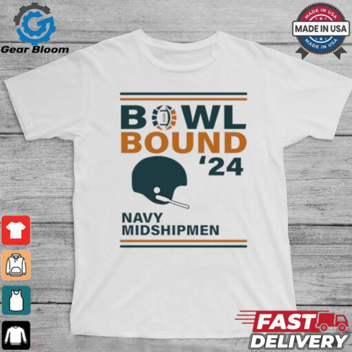 Navy Midshipmen 2024 Bowl Bound Helmet Shirt