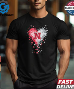 Nebraska Cornhuskers Crystal Heart Shirt