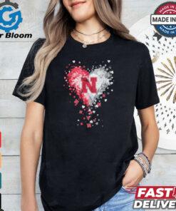 Nebraska Cornhuskers Crystal Heart Shirt