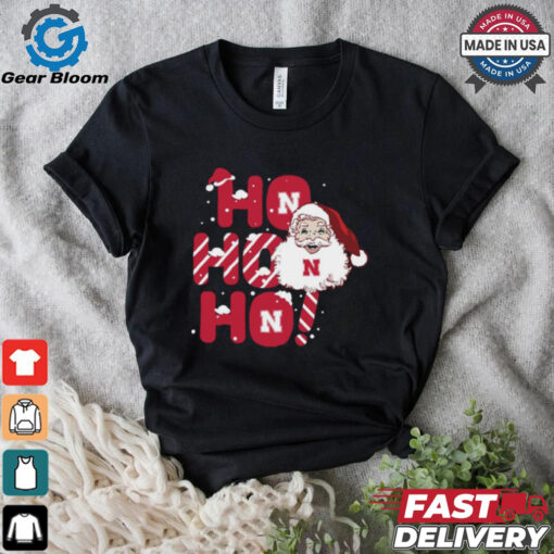 Nebraska Huskers Ho Ho Ho Santa Claus Christmas shirt