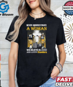 Never Underestimate A Woman Who Believes In Jesus And Loves Steelers Shirt