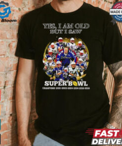 New England Patriots yes I am old but I saw Super Bowl Champions 6 Times signature shirt