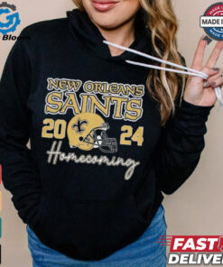 New Orleans Saints Football Homecoming 2024 helmet shirt