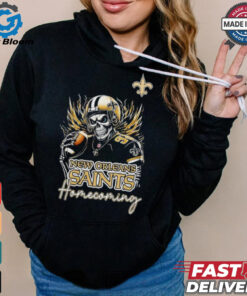 New Orleans Saints Football Homecoming 2024 skeleton player shirt