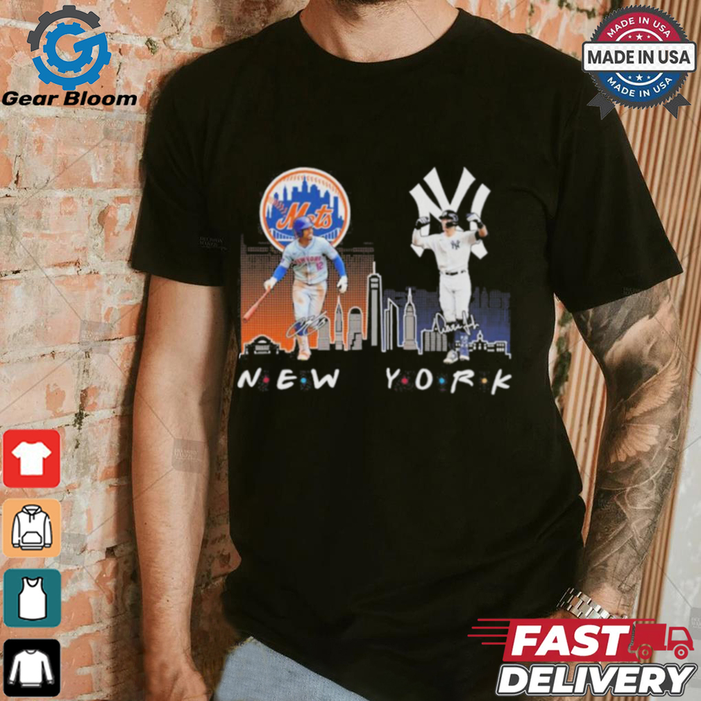 New York Friends Aaron Judge X Francisco Lindor Signatures Shirt New York Friends Aaron Judge X Francisco Lindor Signatures Shirt