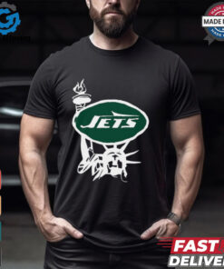 New York Jets x Aleali May Black T Shirts