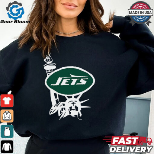 New York Jets x Aleali May Black T Shirts