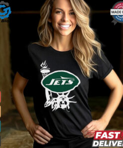 New York Jets x Aleali May Black T Shirts